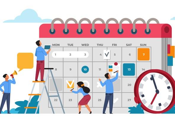 Using a calendar to plan ideal uses of time can help academics avoid burnout