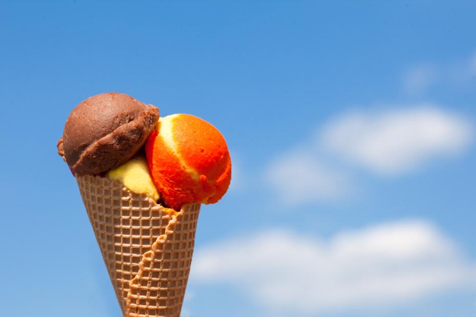 Triple-write ice cream cones
