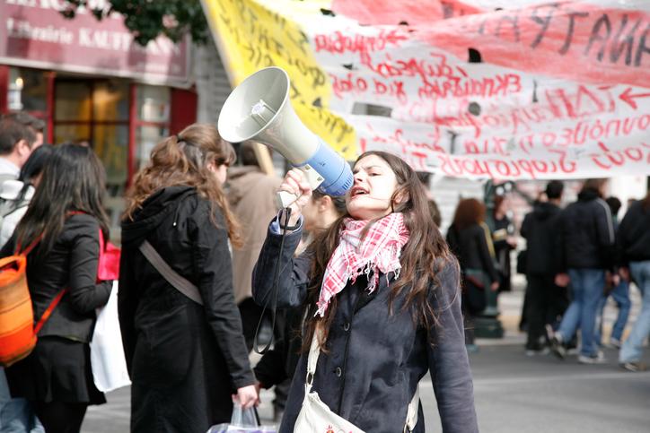 University student protester