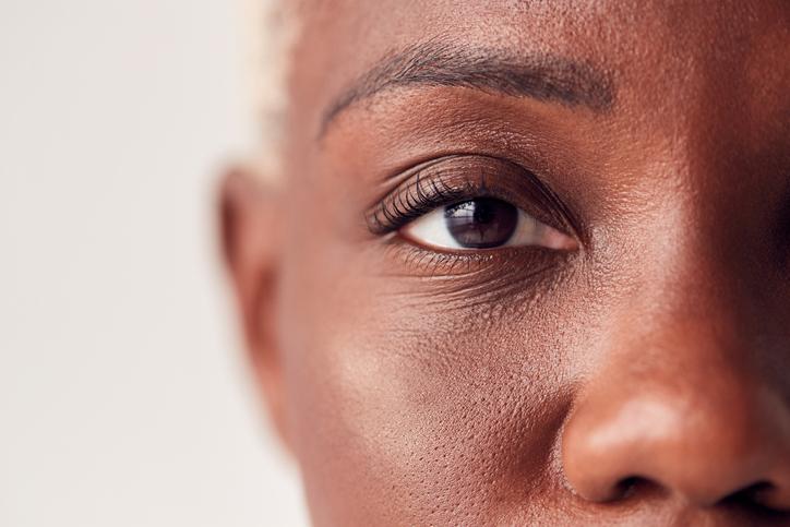 Close up portrait of black woman