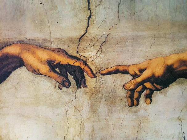 Detail of Michelangelo's Creation of Adam