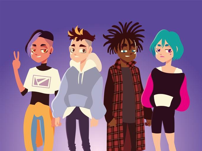 Cool, modern avatars for young people. Students are ready for the next generation of online comms technology and spaces, but the design of them is important