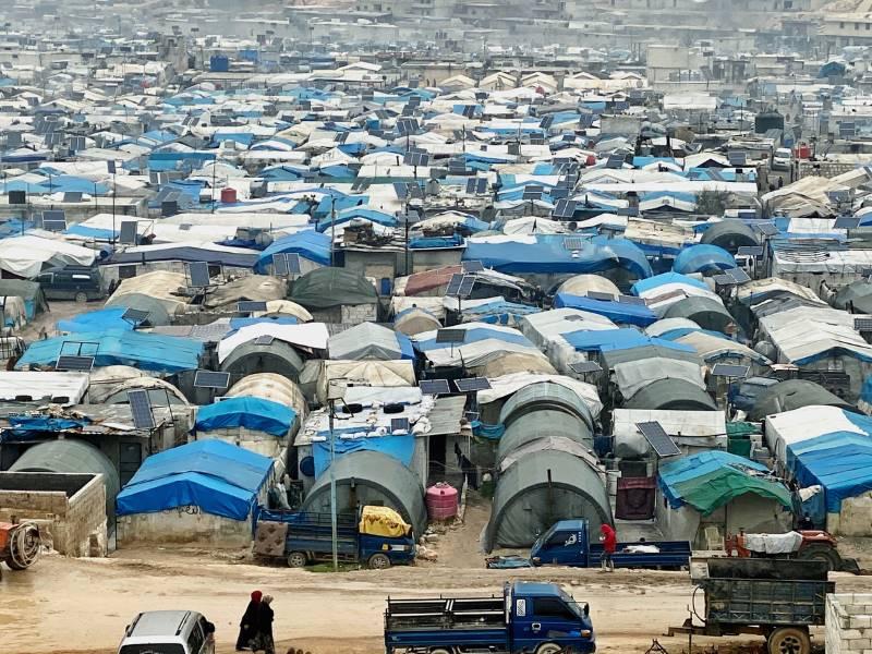 Image of the Atme refugee camp in Idlib