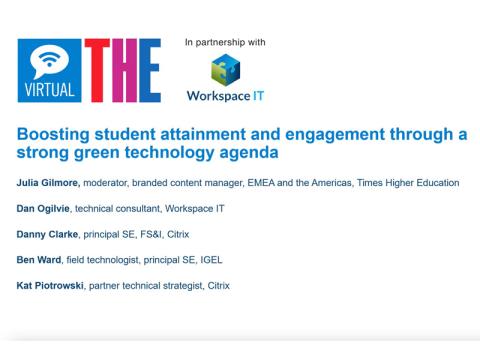 Boosting student attainment and engagement through a strong green technology agenda