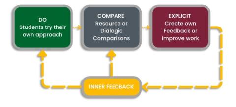 Figure 1. The active feedback process in an experiential setting