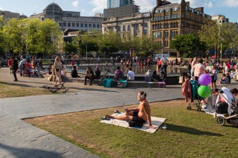 Manchester's Piccadilly Gardens 