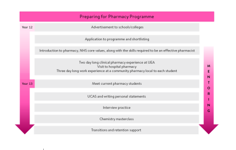 Preparing for Pharmacy infographic