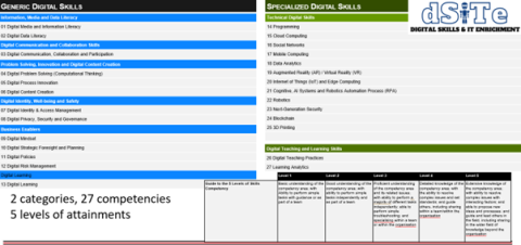 Digital skills framework diagram