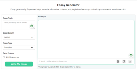 Essay Generator in Prepostseo