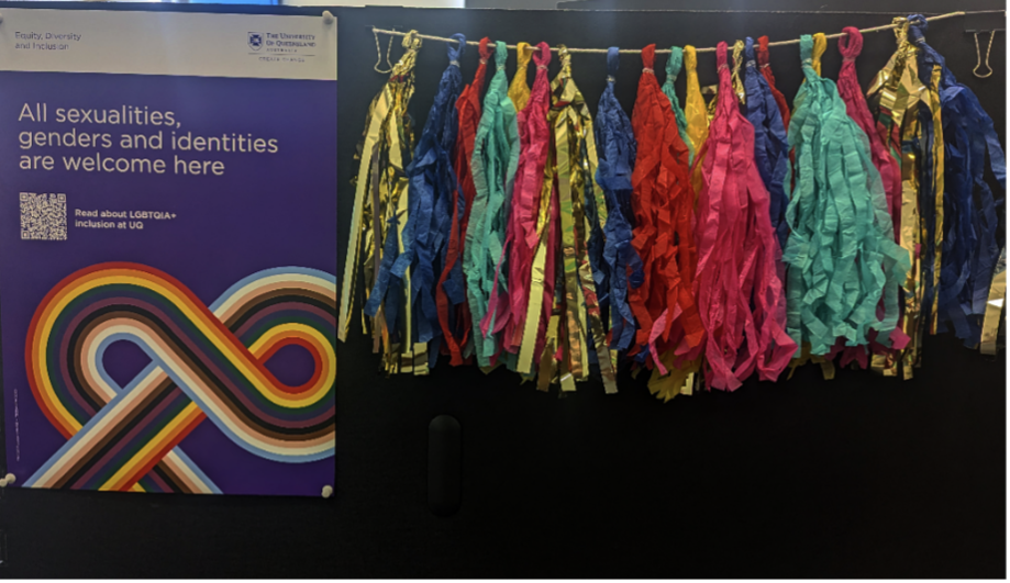 LGBTQIA+ displays at the University of Queensland