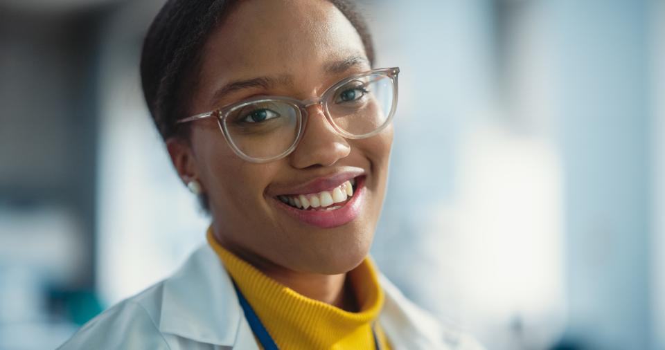 Young black PhD student