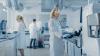 Female lab technicians carrying out experiments